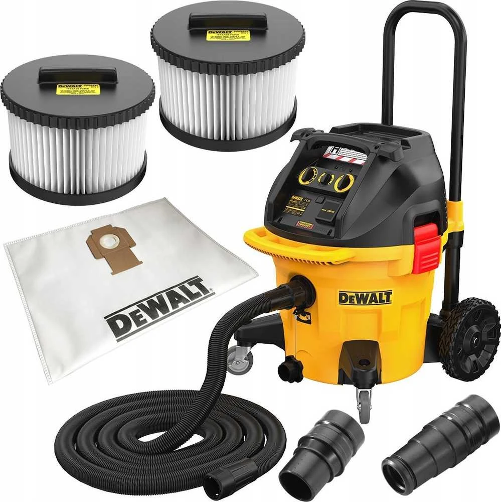 DEWALT DWV905H-QS, Nass-/Trockensauger - yellow/juodas, Industrie Nass- und Trockensauger H-Klasse