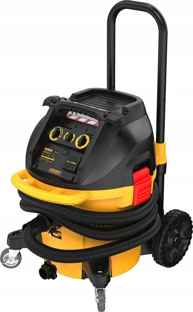 DEWALT DWV905H-QS, Nass-/Trockensauger - yellow/juodas, Industrie Nass- und Trockensauger H-Klasse