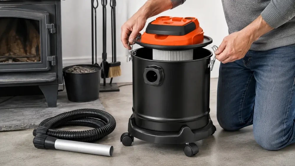 Dulkių siurblys pramoninis ExtraLink Powerlink | Dulkių siurblys pramoninis 1200W 20L juoda-oranžinė | R-701 (EX.81330)