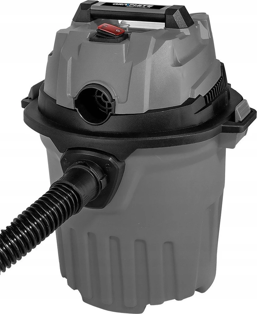 Graphite Dulkių siurblys „Energy+“ 18 V ličio jonų akumuliatorinis dirbtuvių dulkių siurblys, šlapiam ir sausam valymui, 12 l bakas, be akumuliatoriaus