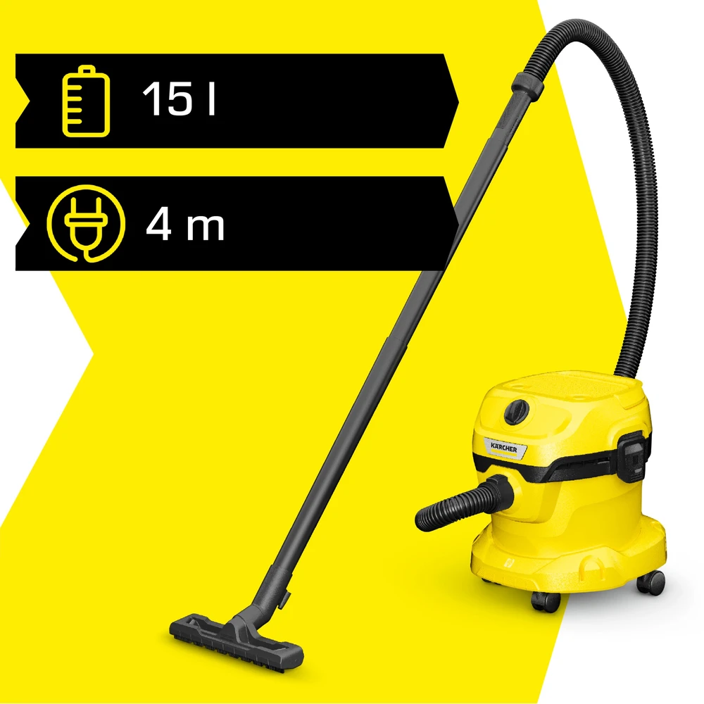 Sauso-drėgno valymo siurblys Karcher WD 2 Plus V-15/4/18