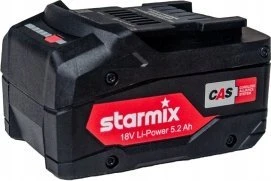 Dulkių siurblys pramoninis Starmix Akumuliatorinis dulkių siurblys Smart L 18V komplektas su ładowarką i aku 5.2 Ah