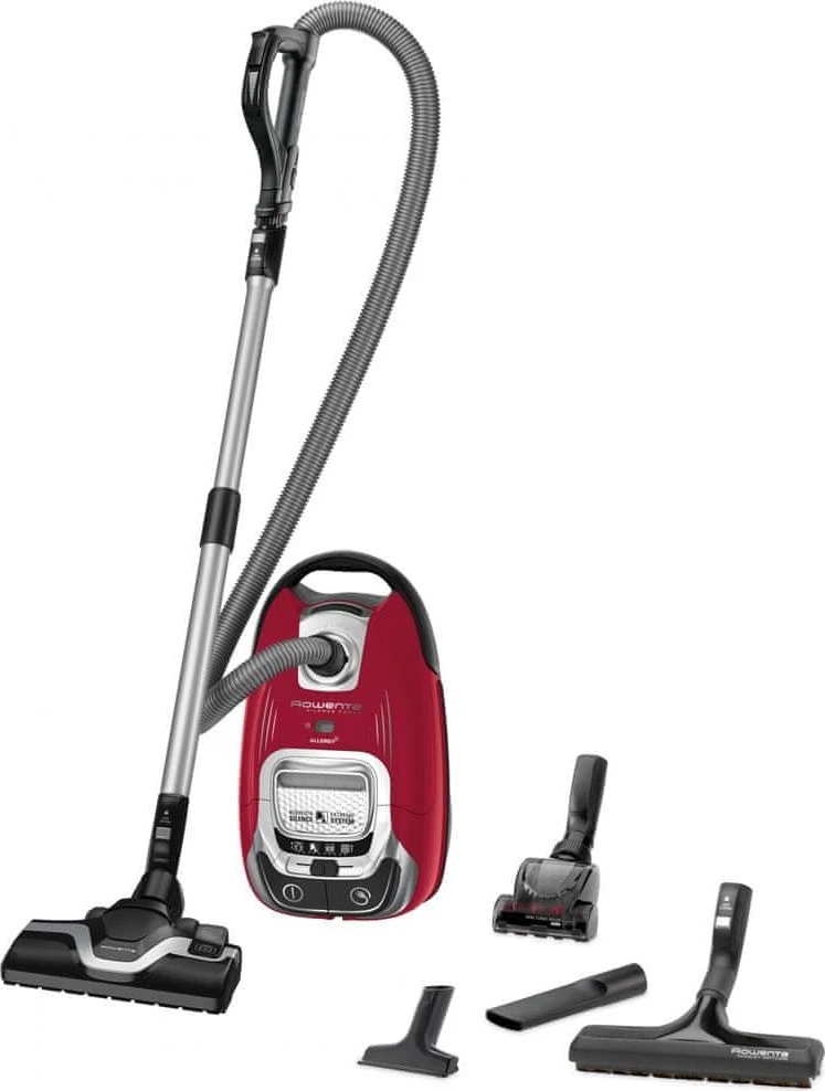 ROWENTA Silence Force Allergy+ – dulkių siurblys raudonas