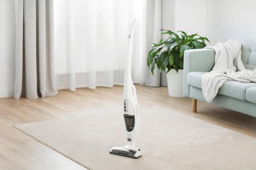 Sencor akumuliatorinis dulkių siurblys 2in1, su nuimamu rankiniu dulkių siurbliu SVC7811WH