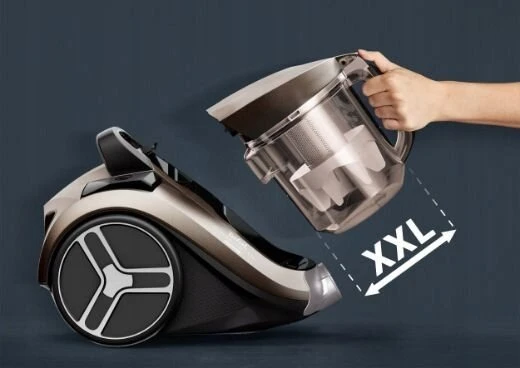 TEFAL | Dulkių siurblys | TW4B70 Compact Power XXL | Be maišelio | Galia 900 W | Dulkių talpa 2,5 l | rusvai gelsvas