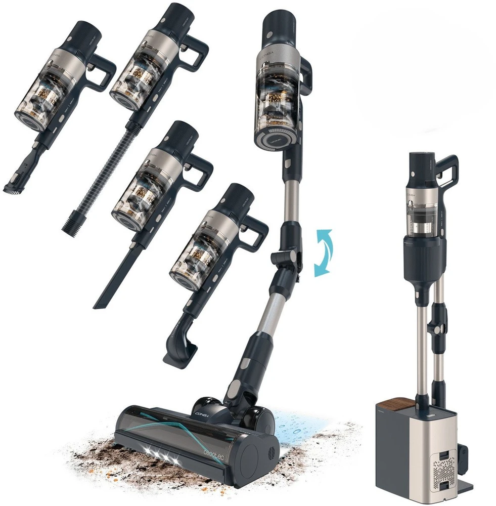 Dulkių siurblys vertikalus Cecotec Conga Rockstar 5500 Hurricane Station Pet Flex