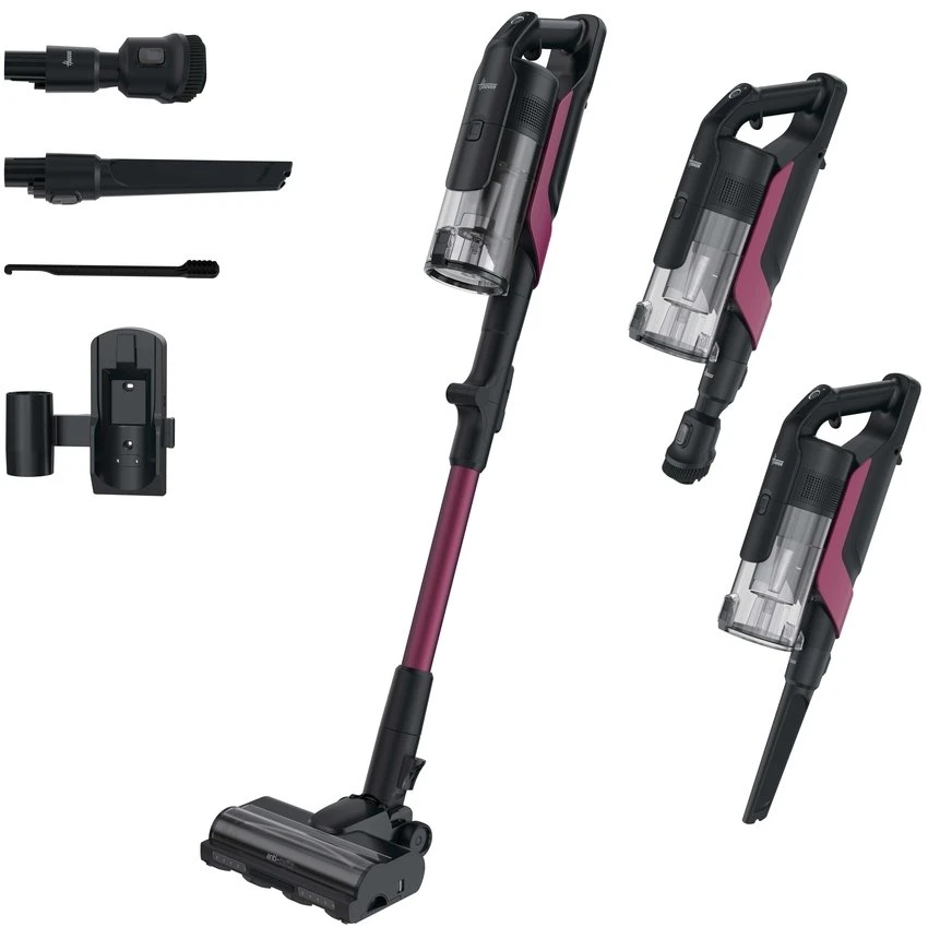 „Hoover“ dulkių siurblys | HF610HX 011 | Belaidis veikimas | Rankinis siurblis | 650 W | 21,6 V | Veikimo laikas (maks.) 100 min. | Rausvai raudona