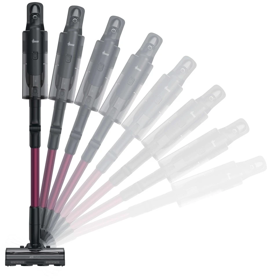„Hoover“ dulkių siurblys | HF610HX 011 | Belaidis veikimas | Rankinis siurblis | 650 W | 21,6 V | Veikimo laikas (maks.) 100 min. | Rausvai raudona