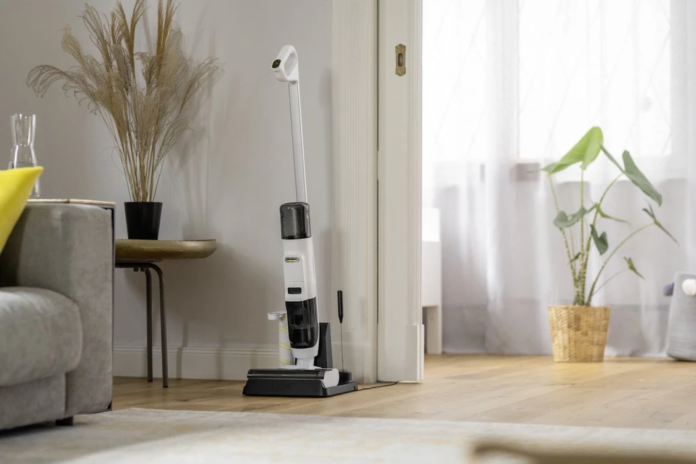 Kärcher FCV 2 Natural N 3 viename lazdinis dulkių siurblys Baterija Sausas ir drėgnas valymas Be maišelio 160 W Baltas