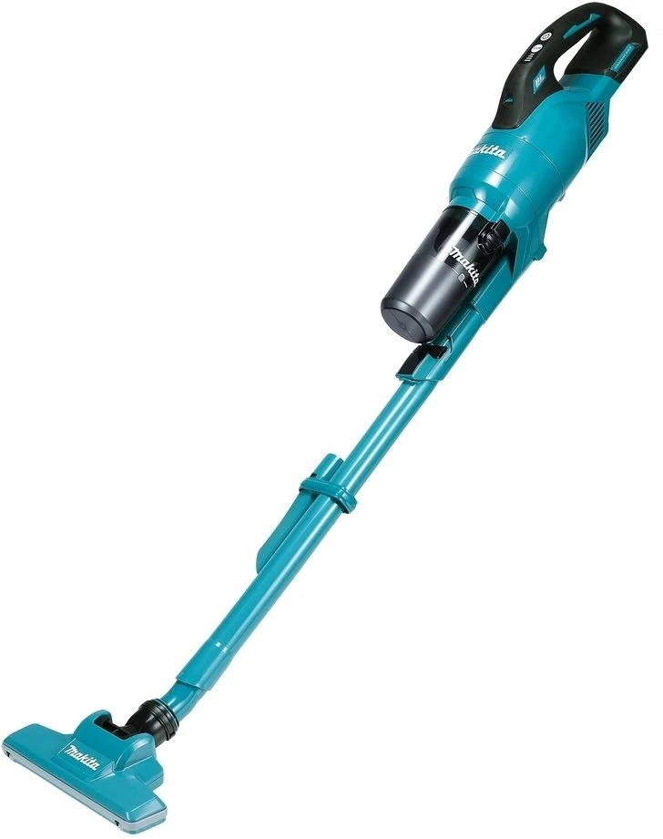 Makita DCL286FZ Akumuliatorinis dulkių siurblys, LXT, 18V, bešepetėlinis variklis, su cikloniniu priedu, mėlynos spalvos 100W. Be akumuliatoriaus ir kroviklio