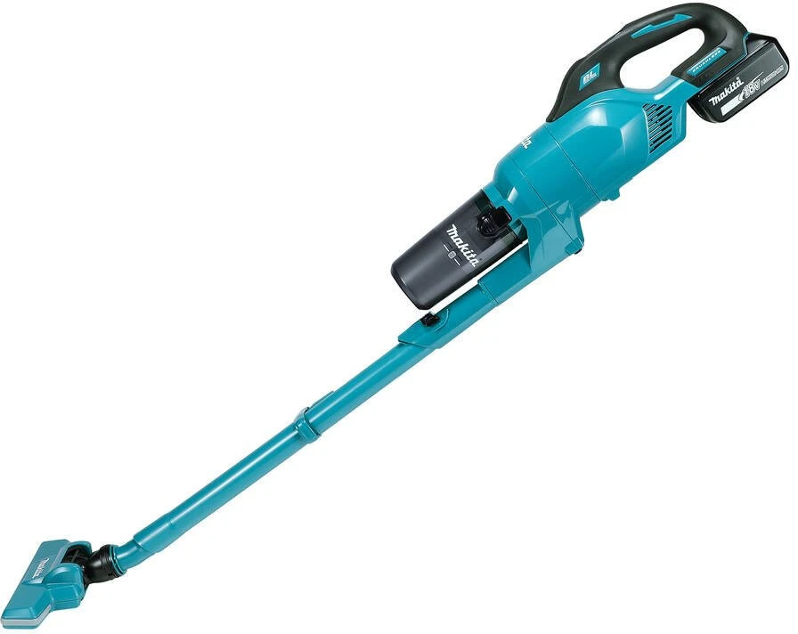 Makita DCL286FZ Akumuliatorinis dulkių siurblys, LXT, 18V, bešepetėlinis variklis, su cikloniniu priedu, mėlynos spalvos 100W. Be akumuliatoriaus ir kroviklio