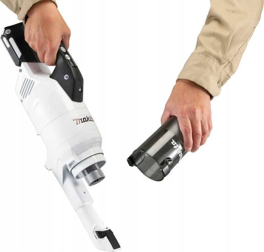 Makita CL003GZ10 Akumuliatorinis dulkių siurblys 40V XGT, 120W, cikloninis, Be akumuliatorių ir kroviklio! Balts (Pažeista pakuotė)