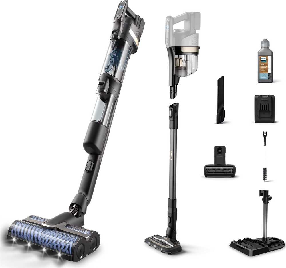 Philips XW9463/11 dulkių siurblys / elektrinė šluota du viename dulkių siurblys Baterija Dry&wet be maišelio
