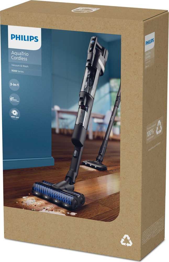 Philips XW9463/11 dulkių siurblys / elektrinė šluota du viename dulkių siurblys Baterija Dry&wet be maišelio
