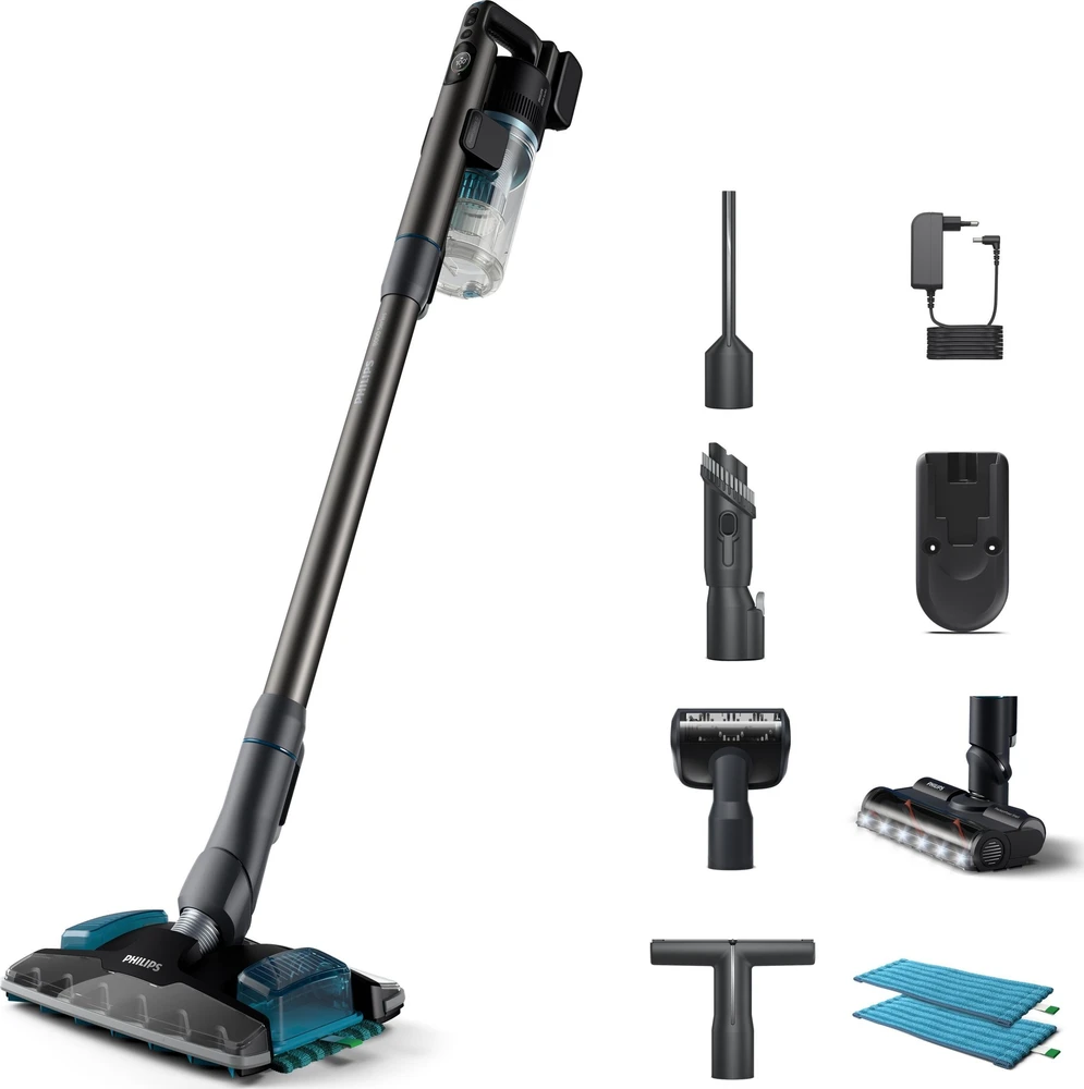 Philips | Dulkių siurblys | XC8055/01 Aqua Plus | Belaidis veikimas | Rankena | 25,2 V | Veikimo laikas (maks.) 80 min | Tamsios Pilkos | Garantija 24 mėn.