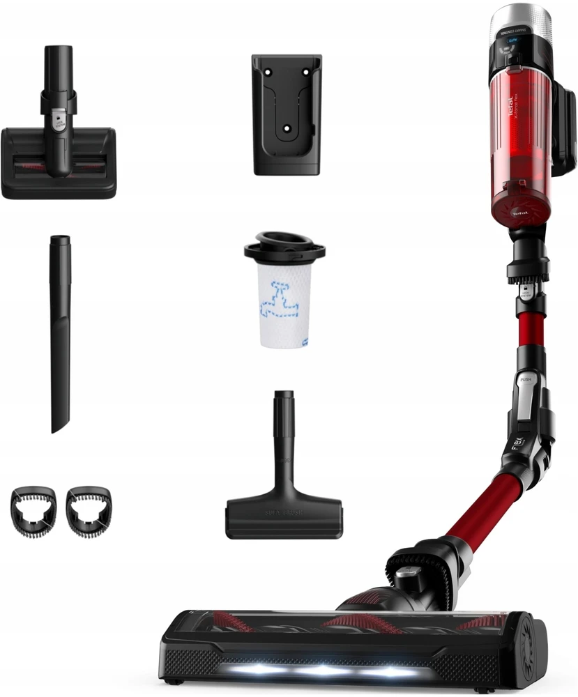 Dulkių siurblys Tefal X-Force Flex 9.60 Animal, Raudonas