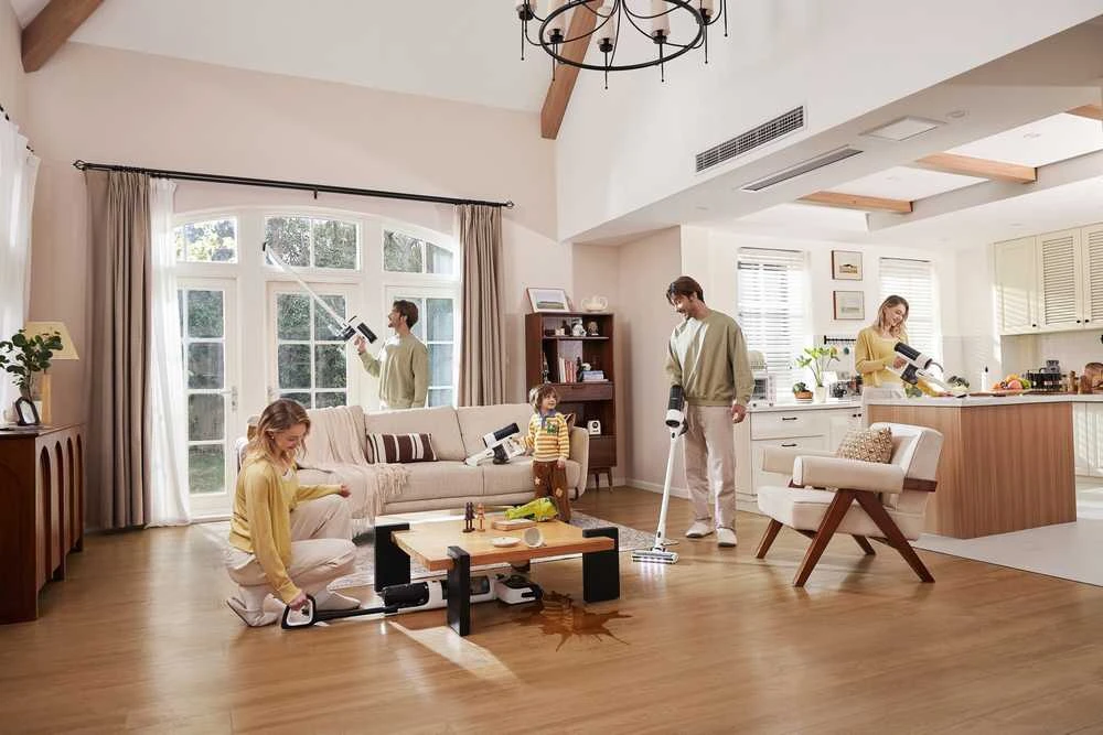 Dulkių siurblys „Tineco Floor One Switch S6 Stretch Plus“ balta