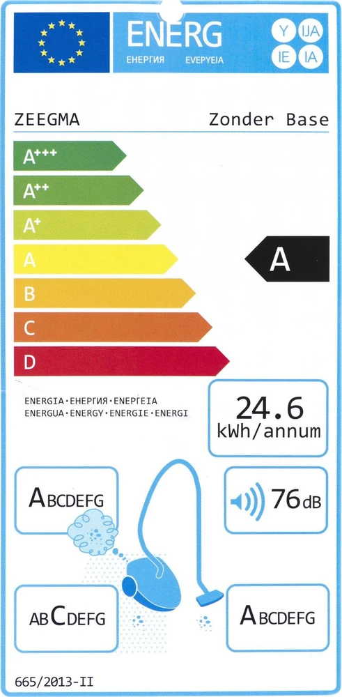 Dulkių siurblys ZEEGMA ZONDER BASE