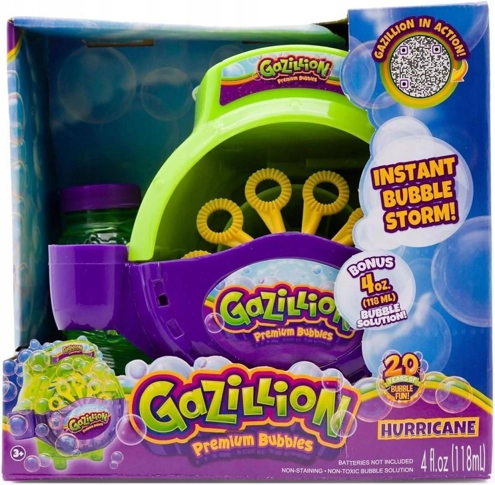 Dumel Funrise Toys *****GAZILLION burbulų svaidymo įrenginys „Hurricane“ 32417