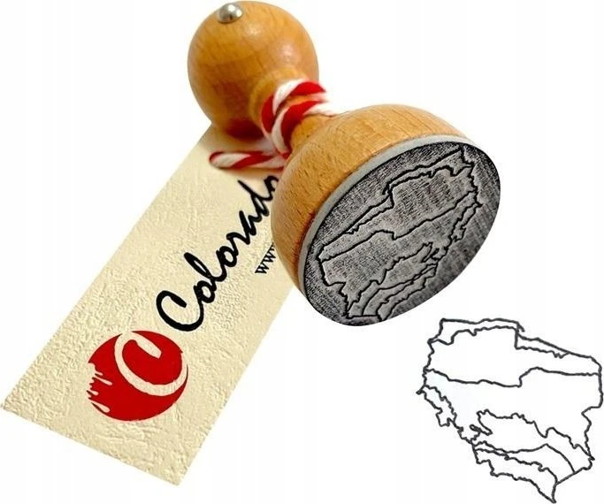 Dumel Stempel Lenkijos žemėlapis – reljefo juostos