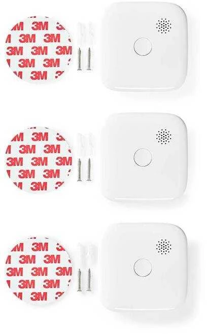 Dūmų jutiklis Nedis SmartLife WIFIDS21WT3 3 vnt.