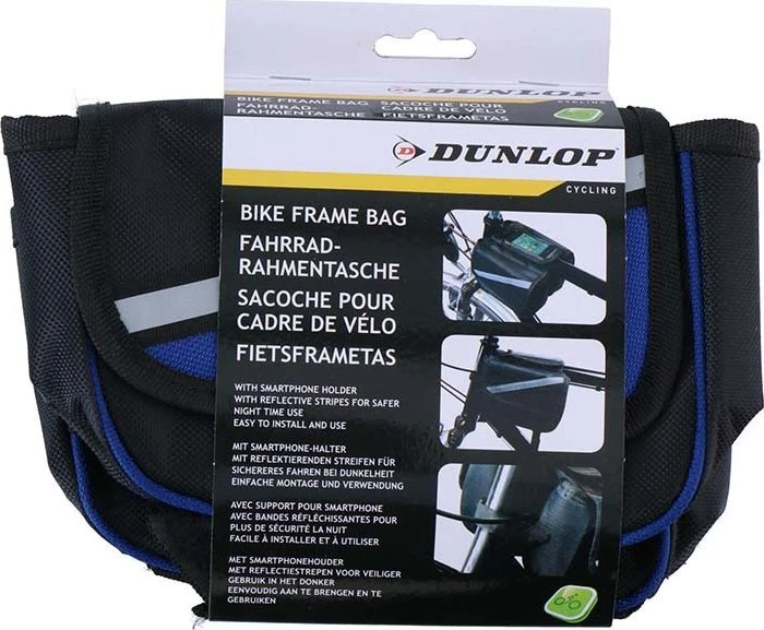 Dunlop - Bike bag / pannier for frame (Juodas/Mėlyna)