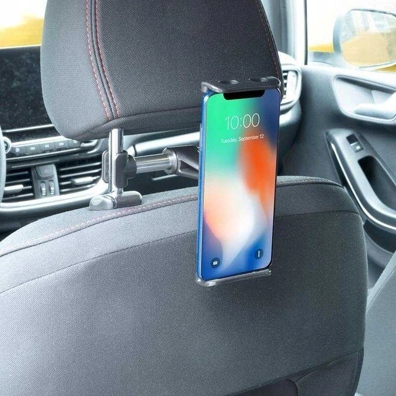 Dunlop - Laikiklis automobilinis ir zagłówek na smartfon / planšetinis kompiuteris 12-21 cm