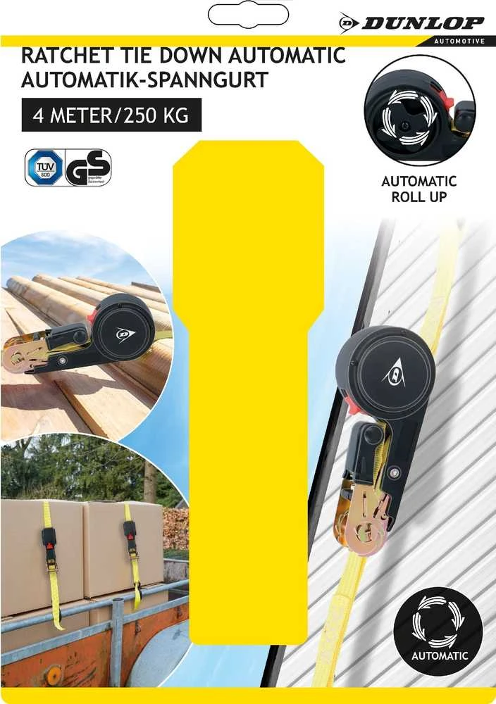 Dunlop Automatinis tvirtinimo diržas 250 kg 4 m