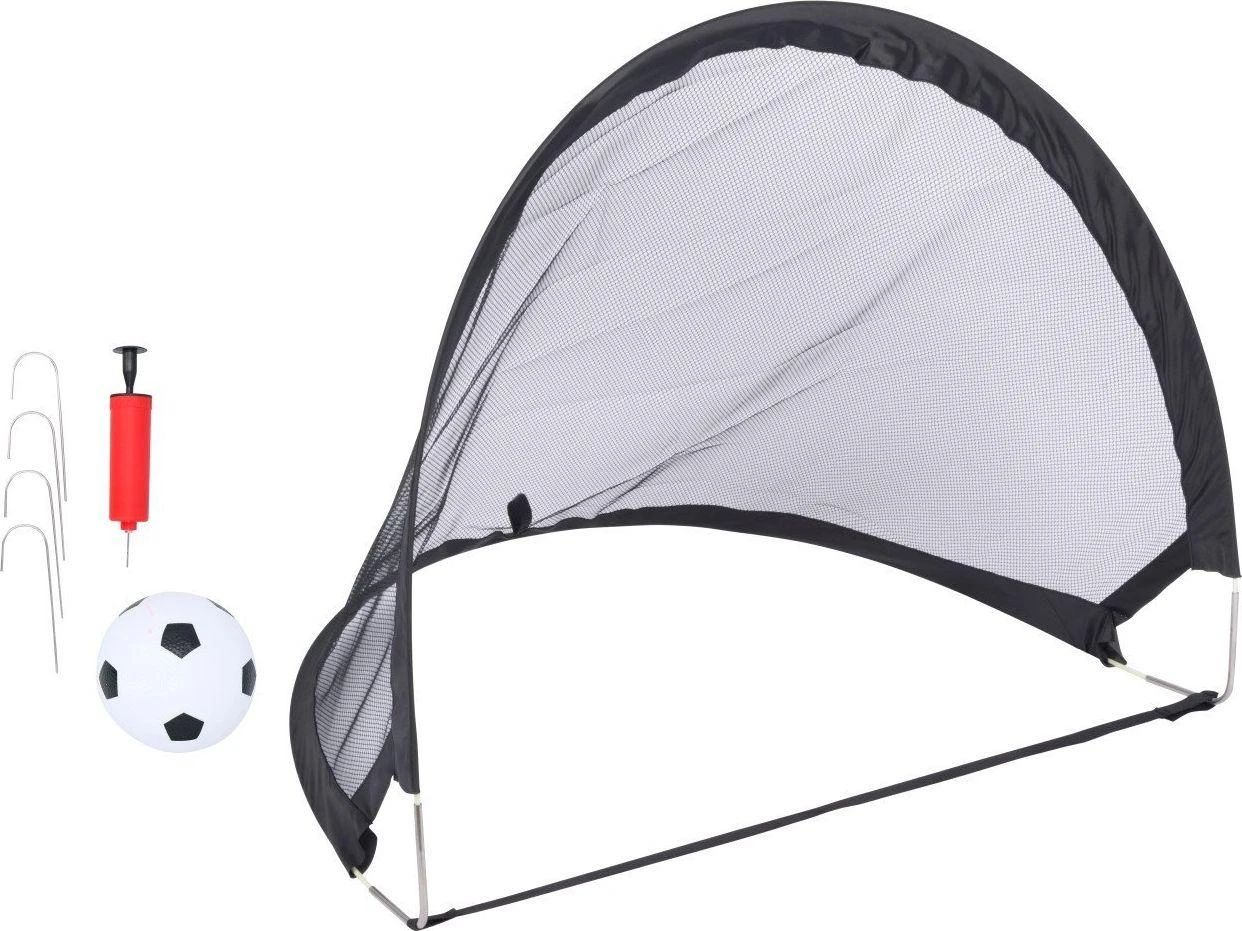 Sulankstomu futbolo vartų + priedų rinkinys 80x60x60cm Dunlop 100982