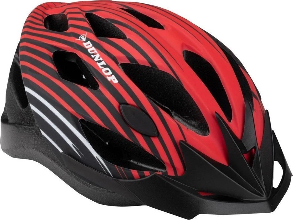 KASK ROWEROWY REGULOWANY Raudonas DUNLOP R.M