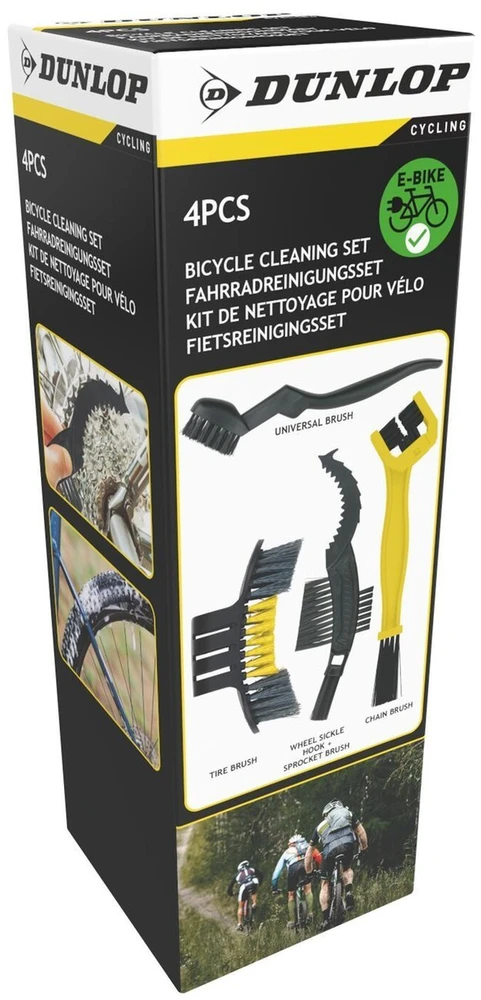 4 DALIŲ DVIRAČIO VALYMO ŠEPEČIŲ RINKINYS DUNLOP 436180