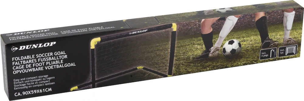 Dunlop Sulankstomos futbolo vartai su tinklu 90x59x61 cm