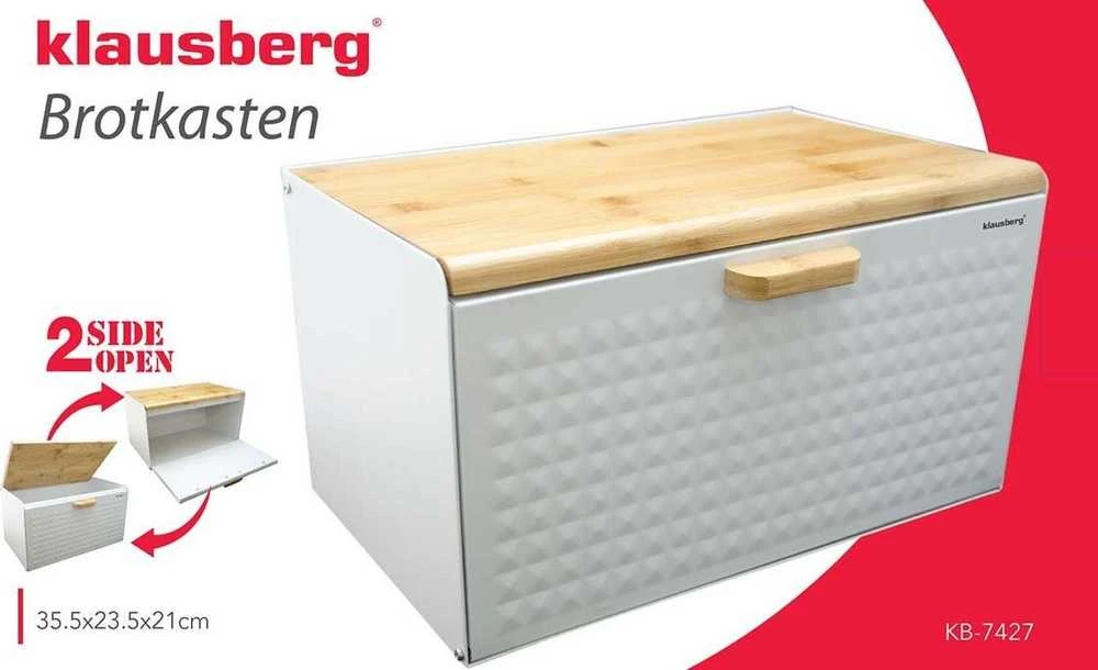 Krisberg dviejų dangčių moderni plieninė duoninė KB-2608