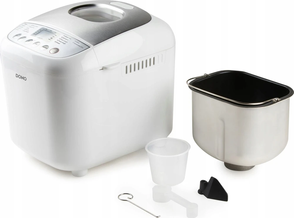 Duonkepė Domo B3976 Duonos kepimo mašina, 600 W, balta, 541D499
