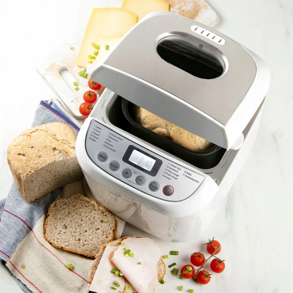 Duonkepė Domo B3976 Duonos kepimo mašina, 600 W, balta, 541D499