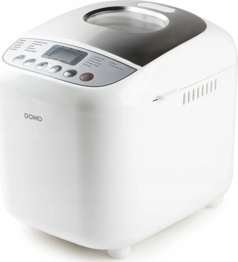 Duonkepė Domo B3976 Duonos kepimo mašina, 600 W, balta, 541D499
