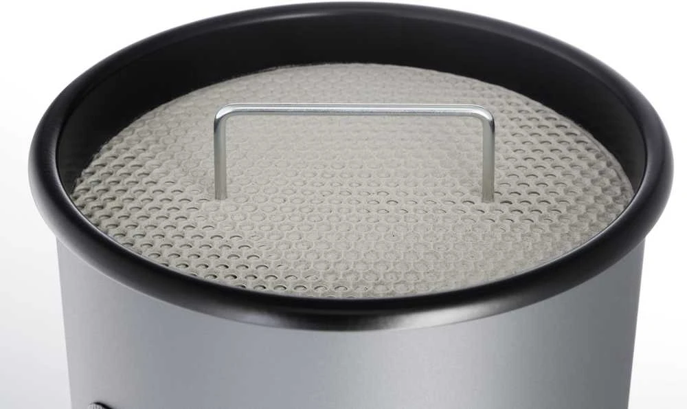 Durable 333023 šiukšliadėžė 17 l apvali metalinė sidabrinė