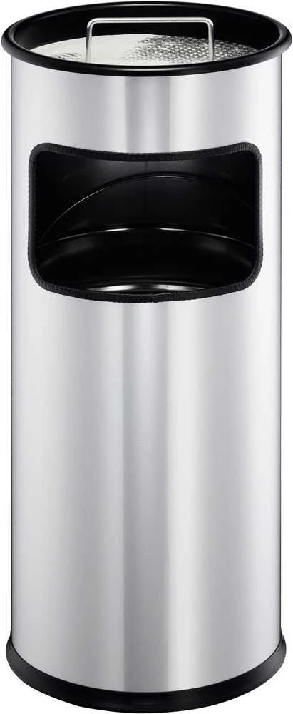 Durable 333023 šiukšliadėžė 17 l apvali metalinė sidabrinė