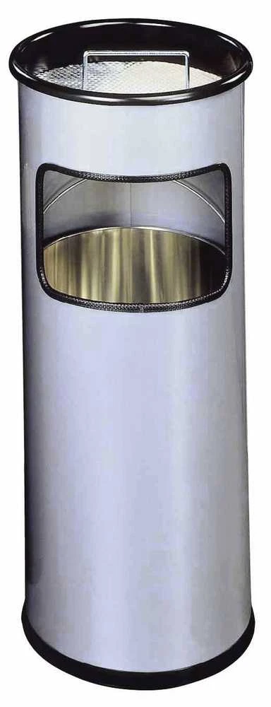 Durable 333023 šiukšliadėžė 17 l apvali metalinė sidabrinė