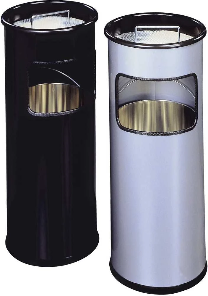 Durable 333023 šiukšliadėžė 17 l apvali metalinė sidabrinė