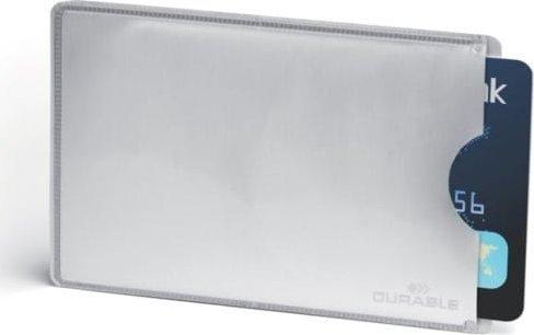 Laikiklis Durable DĖKLAS NA KARTĘ Z OCHRONĄ RFID DURABLE SREBRNE 1szt.