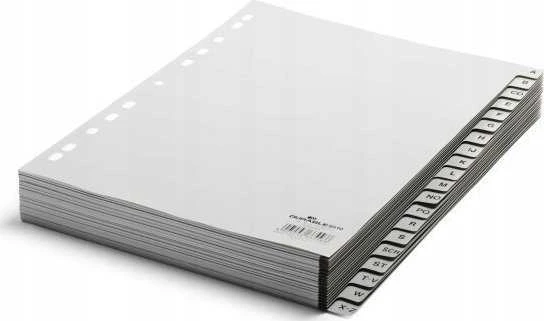 Laikiklis Durable DURABLE A-Z Register A4 20tlg. aus PP volldeck. grau
