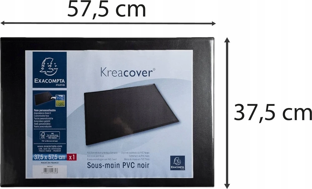 Durable DURABLE Biuro paklotas PP 530x400 cm + permatomas apsauginis viršelis