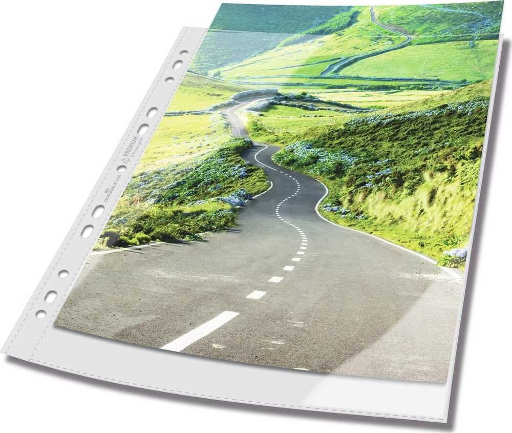 Plakatas Durable DURABLE koszulki na dokumenty A4 PREMIUM rPP 100 vnt transpare