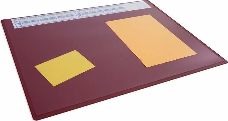 Durable DURABLE Schreibunterlage PP mit Jahreskaleder 650x500cm raudona