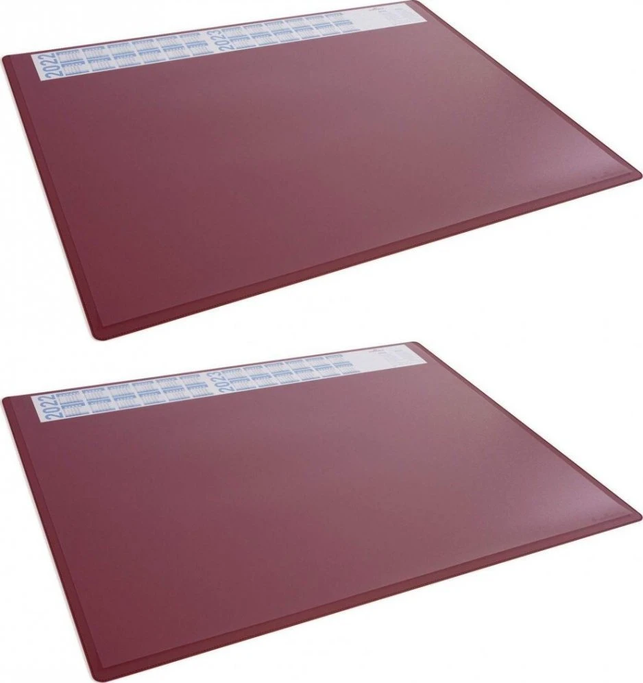 Durable DURABLE Schreibunterlage PP mit Jahreskaleder 650x500cm raudona