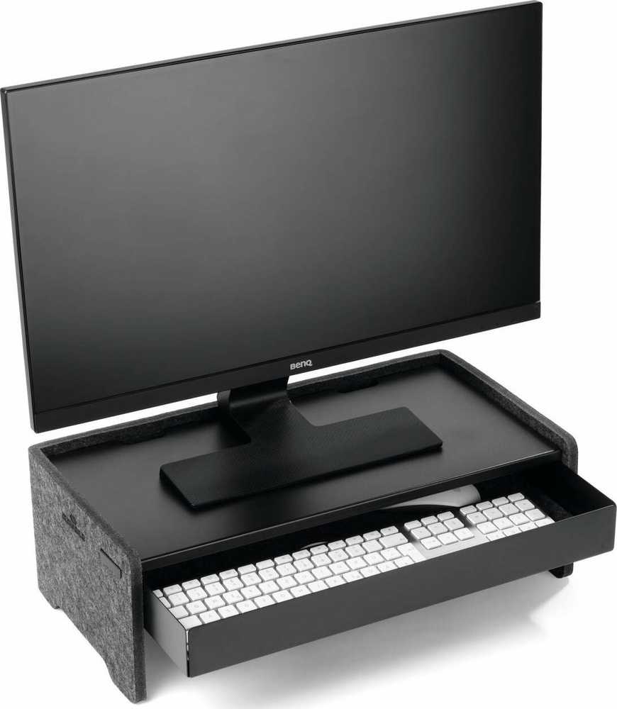 Laikiklis Durable DURABLE Schublade für Monitorius Ständer EFFECT juodas