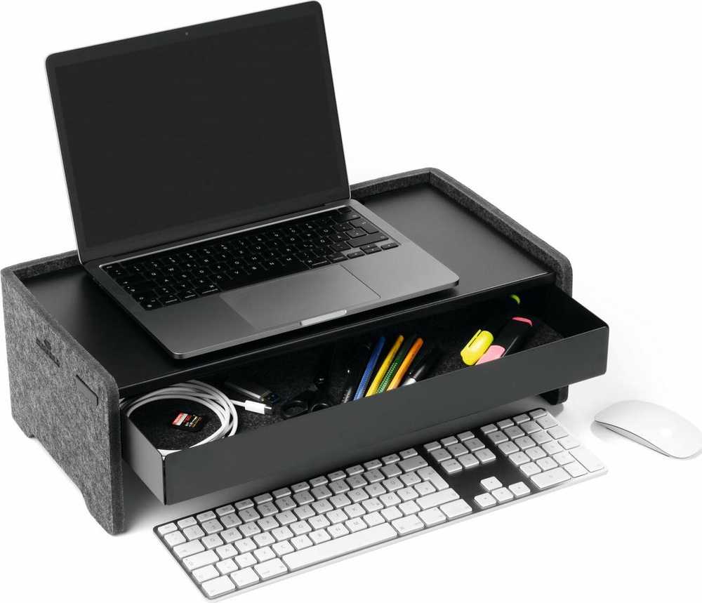 Laikiklis Durable DURABLE Schublade für Monitorius Ständer EFFECT juodas