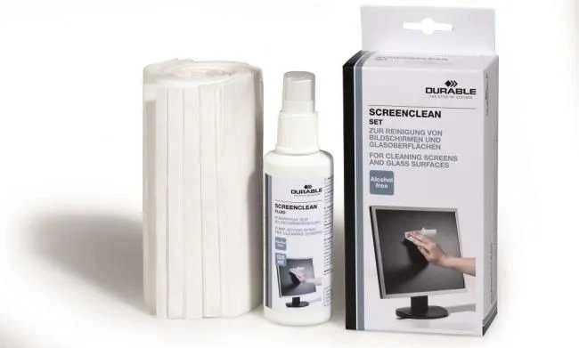 Valiklis ekranams DURABLE Screenclean, 125 ml + servetėlės, 20 vnt.