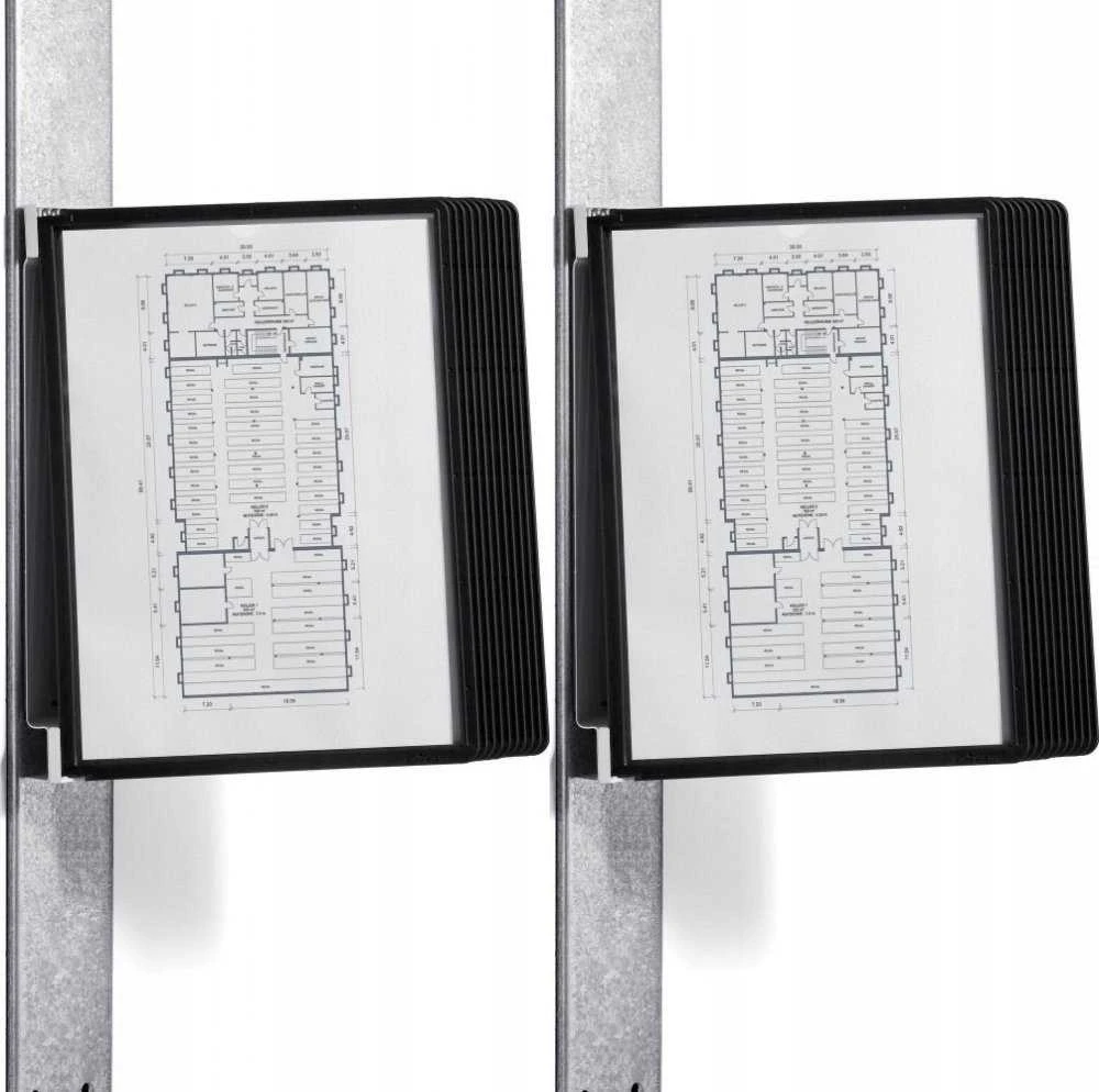 Durable DURABLE SichttafelwandhalterVarioMagnetWall 10 Sichtt. schw